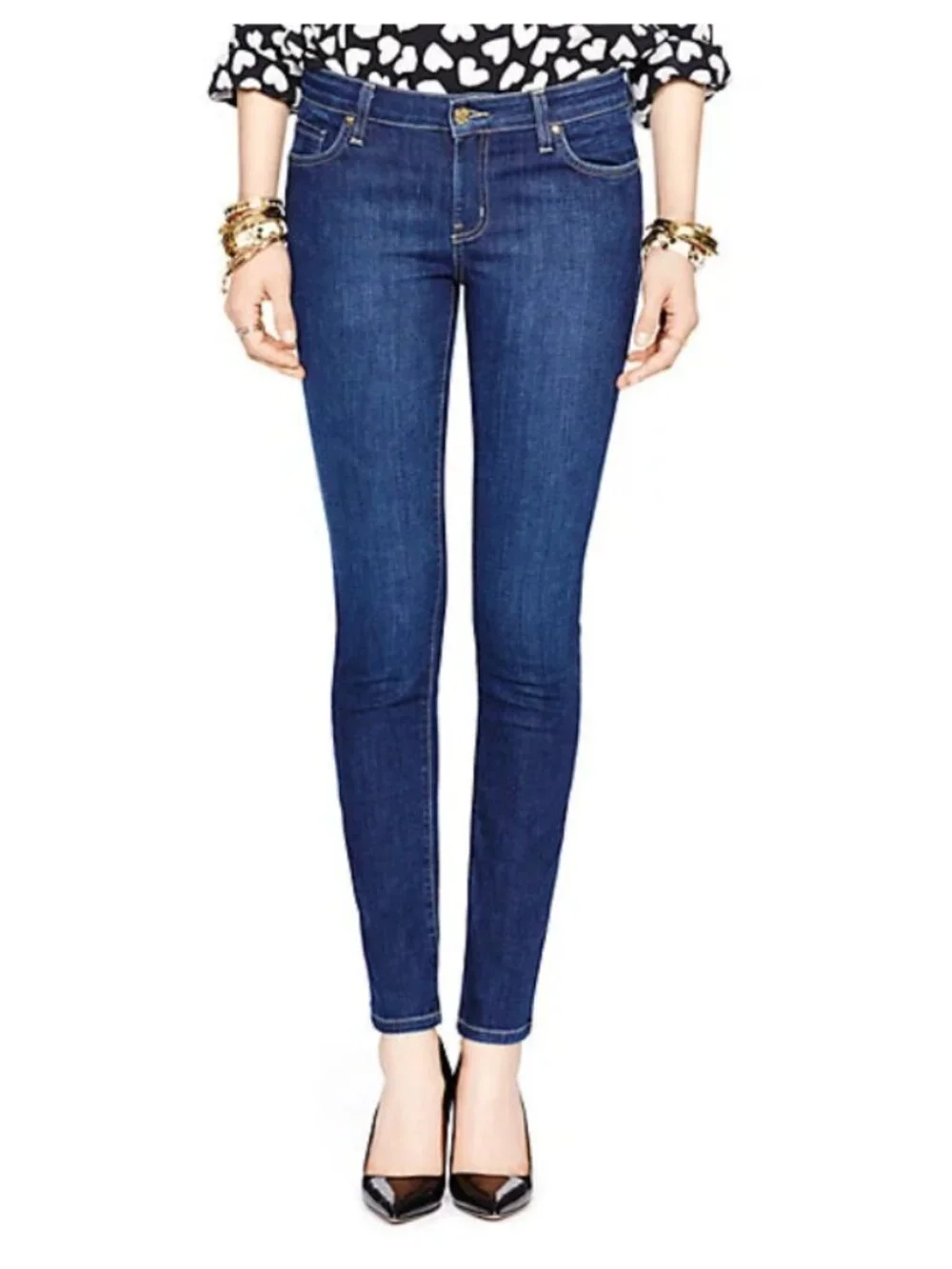 Kate Spade‎ Women’s Broome Street Skinny Jeans 28 Dark Indigo EUC